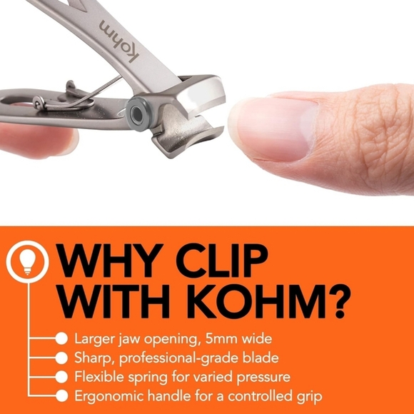 Kohm CP-120L Heavy Duty Wide Jaw Toenail Clippers - NEW - Picture 6 of 8